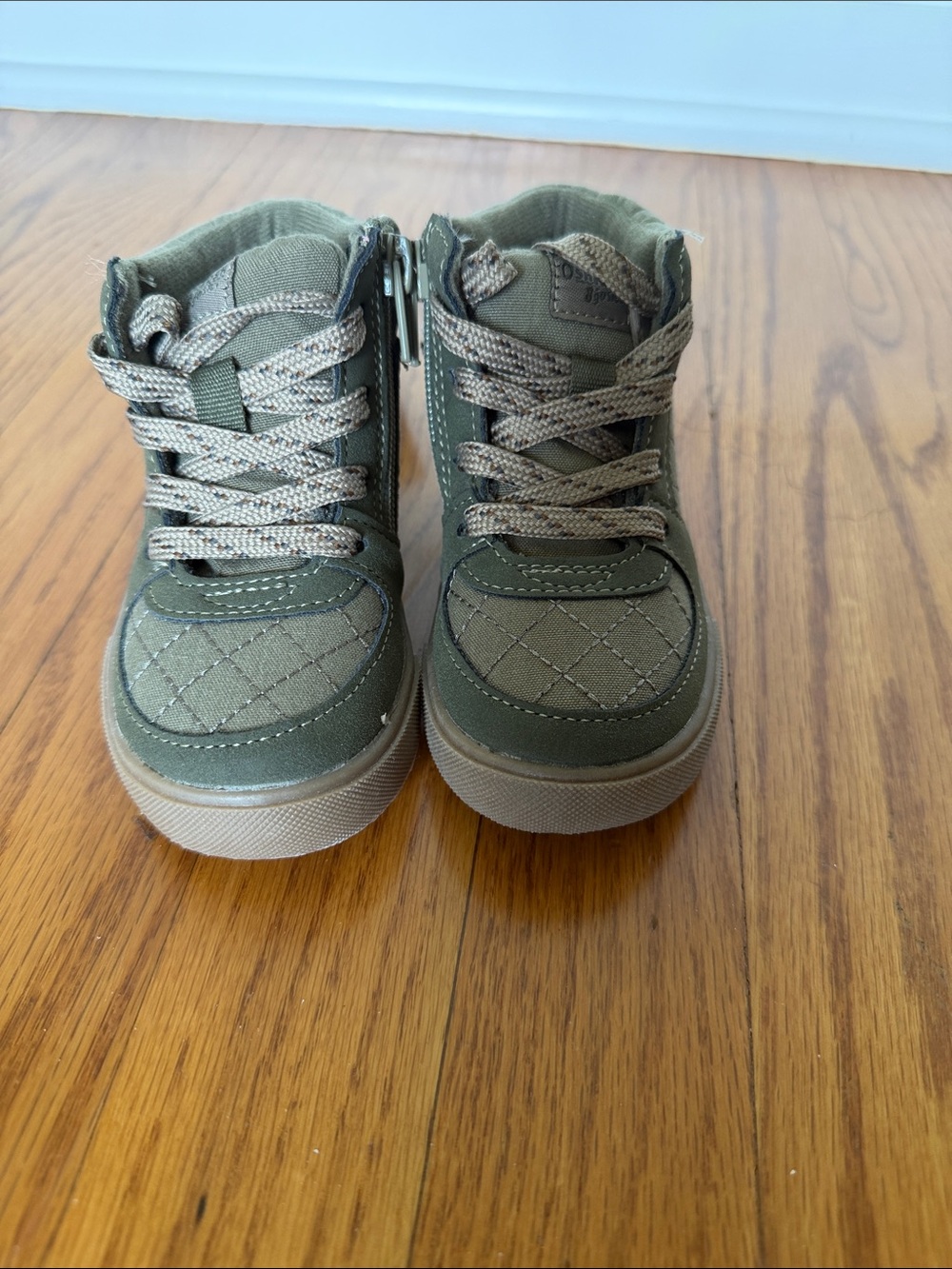 OshKosh B'gosh Kids Olive High-Top Sneakers